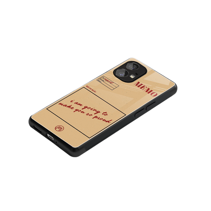 memo back phone cover | glass case for nothing phone 1