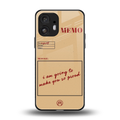 memo back phone cover | glass case for nothing phone 2