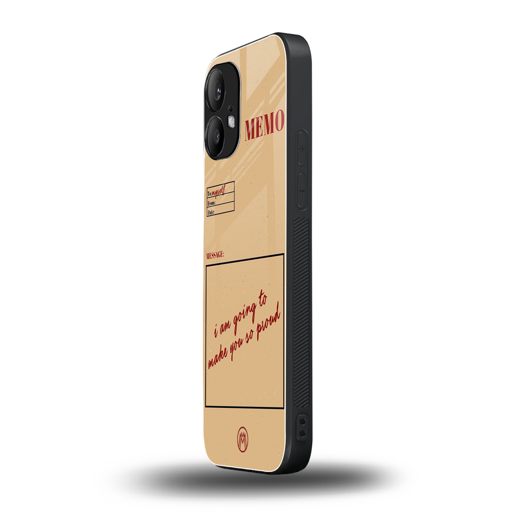 memo back phone cover | glass case for nothing phone 2