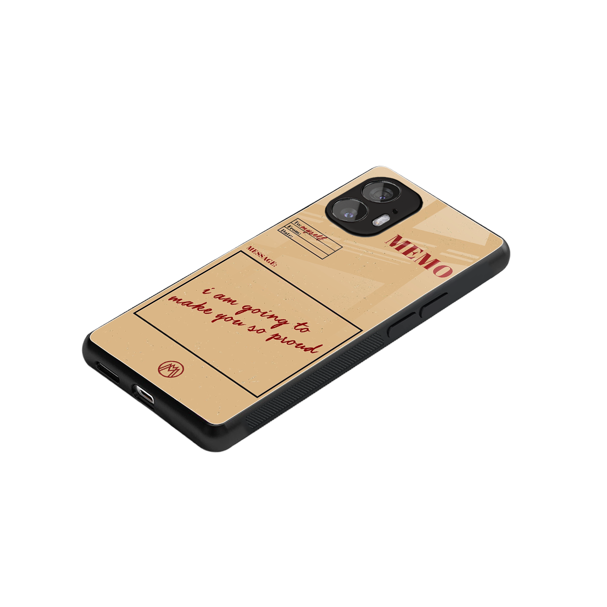 memo back phone cover | glass case for nothing phone 2