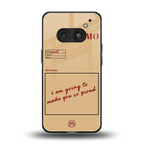 memo back phone cover | glass case for nothing phone 2a