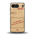 memo back phone cover | glass case for oneplus nord 4