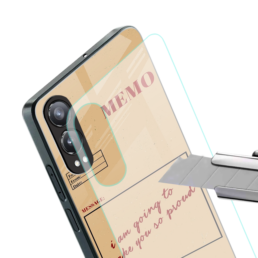 memo back phone cover | glass case for oneplus nord ce 4 lite
