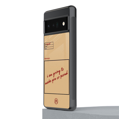 memo back phone cover | glass case for google pixel 6 pro