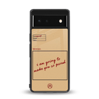 memo back phone cover | glass case for Google Pixel 6A