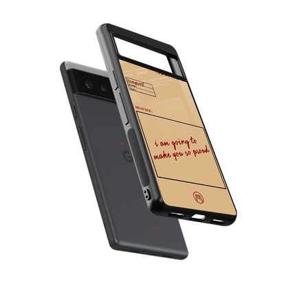 memo back phone cover | glass case for Google Pixel 6A