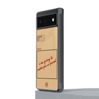memo back phone cover | glass case for google pixel 6