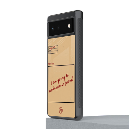 memo back phone cover | glass case for google pixel 6