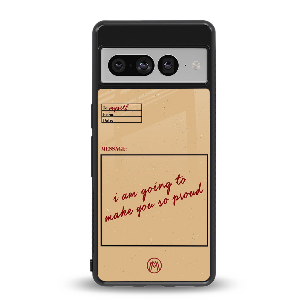 memo back phone cover | glass case for google pixel 7 pro