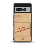 memo back phone cover | glass case for google pixel 7 pro