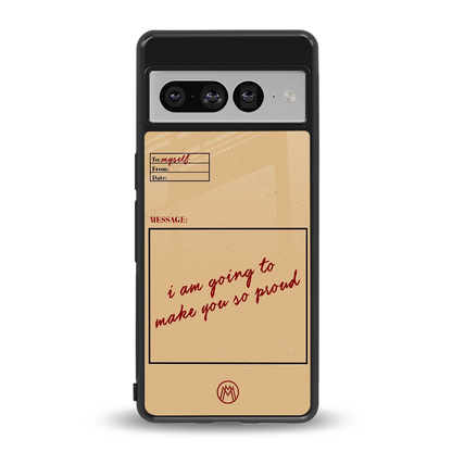 memo back phone cover | glass case for google pixel 7 pro