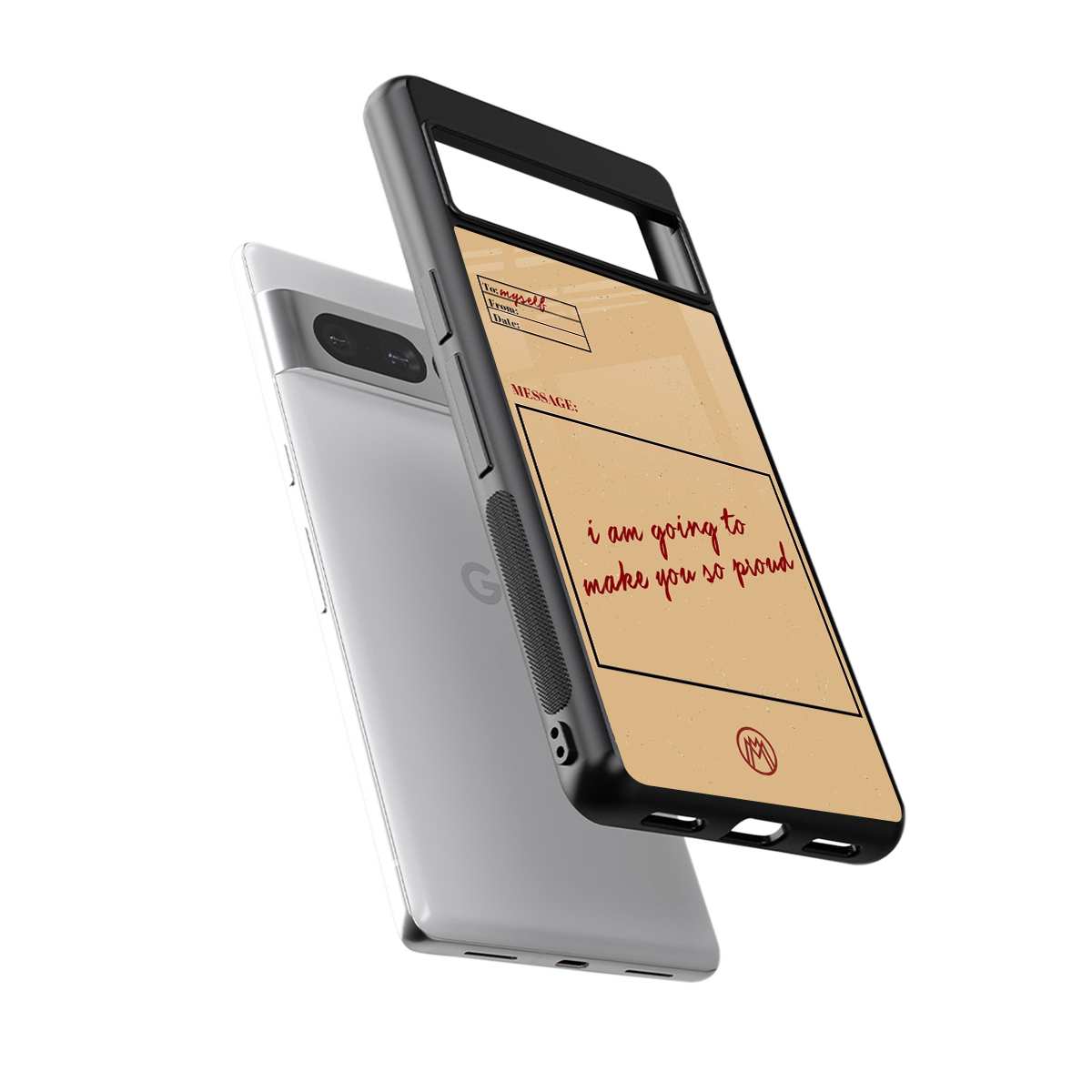 memo back phone cover | glass case for google pixel 7 pro