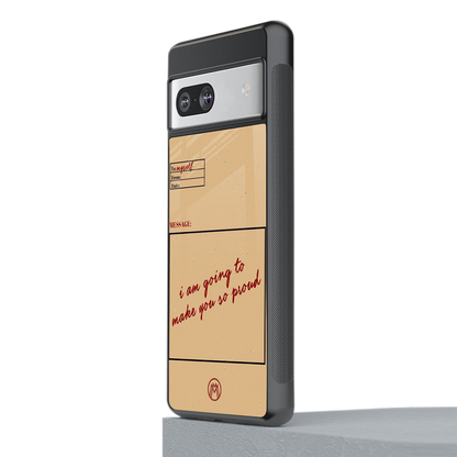 memo back phone cover | glass case for Google Pixel 7