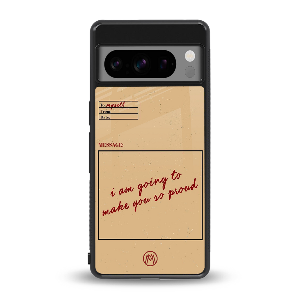 memo back phone cover | glass case for google pixel 8 pro