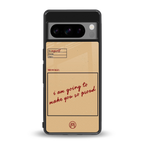 memo back phone cover | glass case for google pixel 8 pro