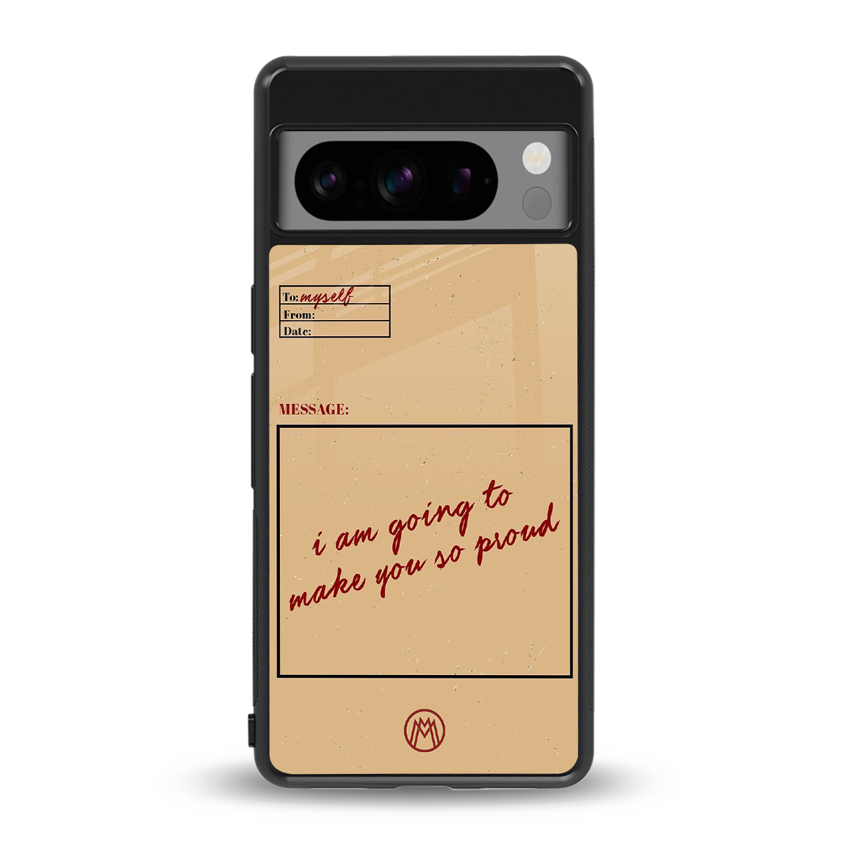 memo back phone cover | glass case for google pixel 8 pro