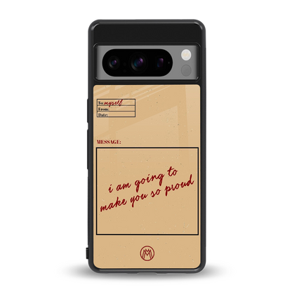 memo back phone cover | glass case for google pixel 8 pro