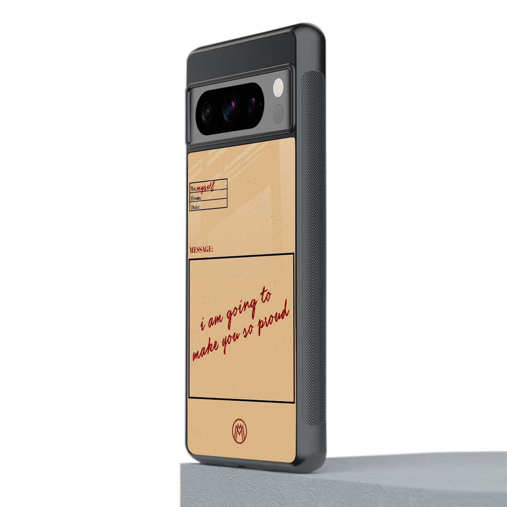 memo back phone cover | glass case for google pixel 8 pro