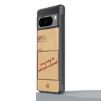 memo back phone cover | glass case for google pixel 8 pro