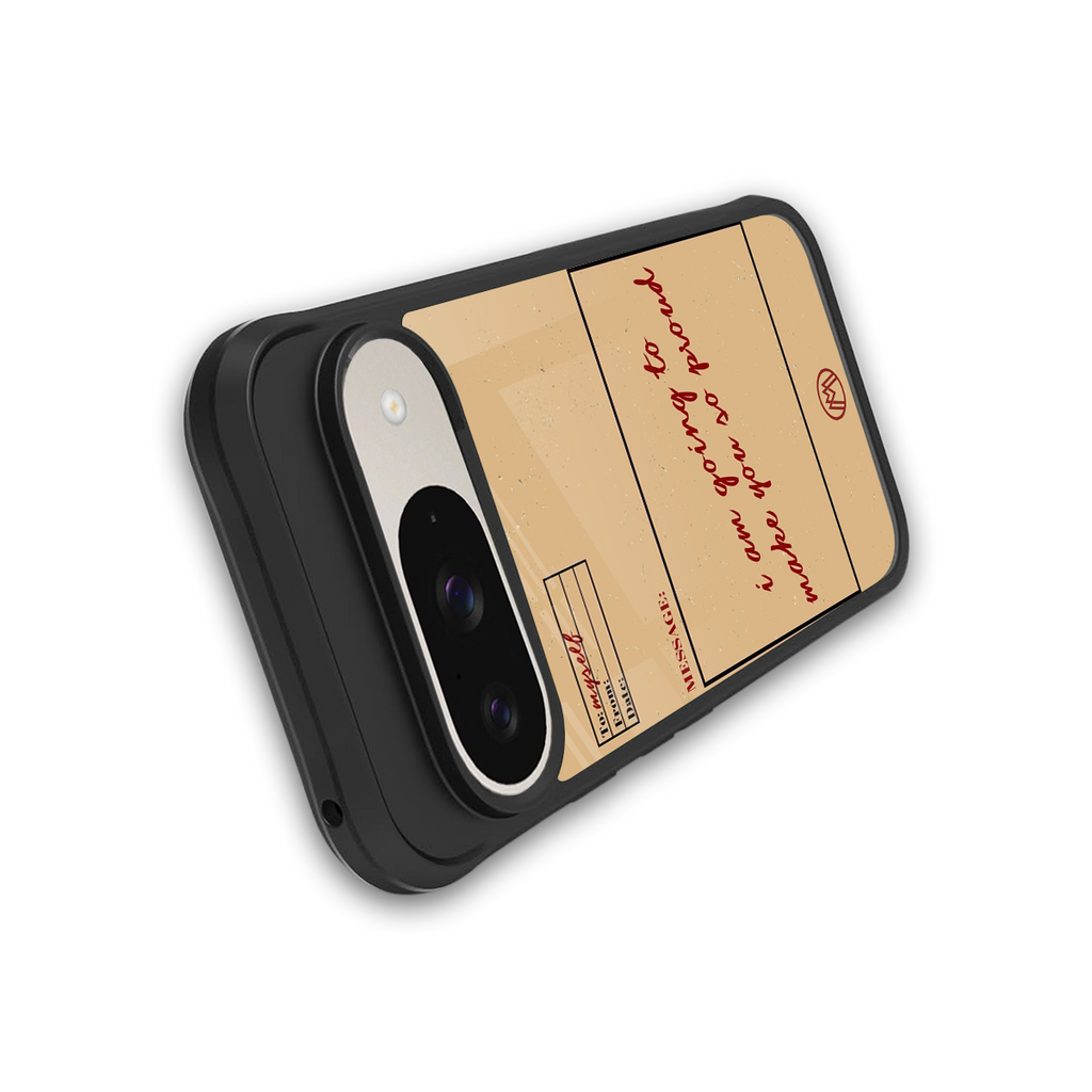 memo back phone cover | glass case for google pixel 9
