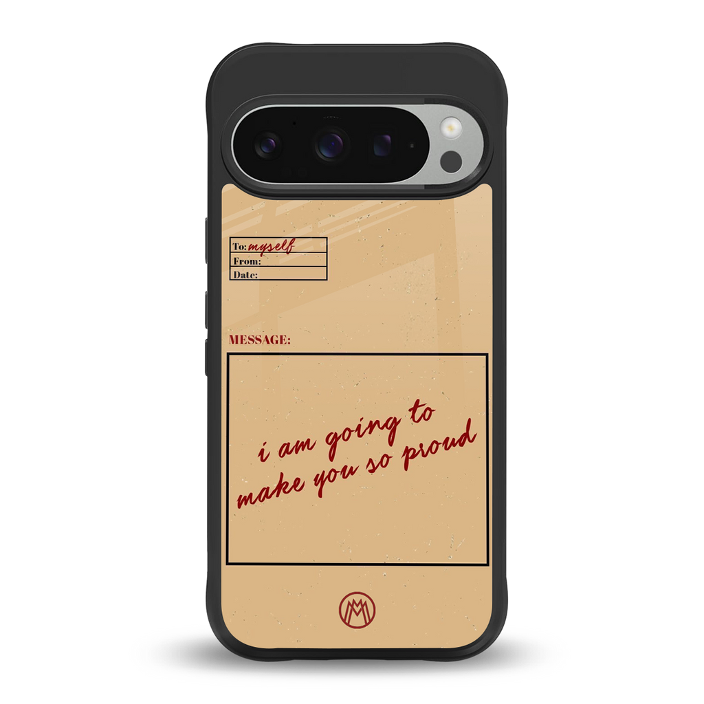 memo back phone cover | glass case for google pixel 9 pro