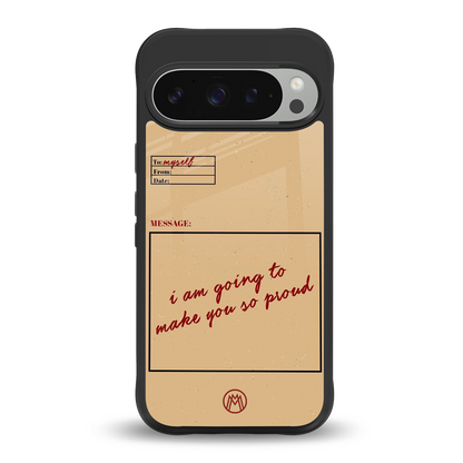 memo back phone cover | glass case for google pixel 9 pro