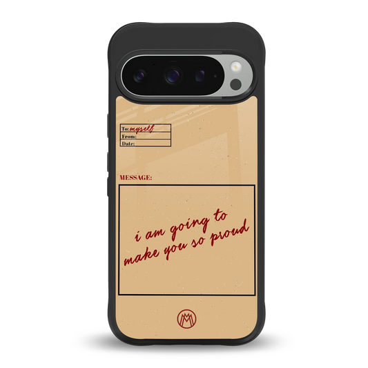 memo back phone cover | glass case for google pixel 9 pro