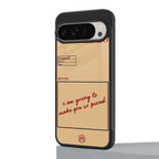 memo back phone cover | glass case for google pixel 9 pro