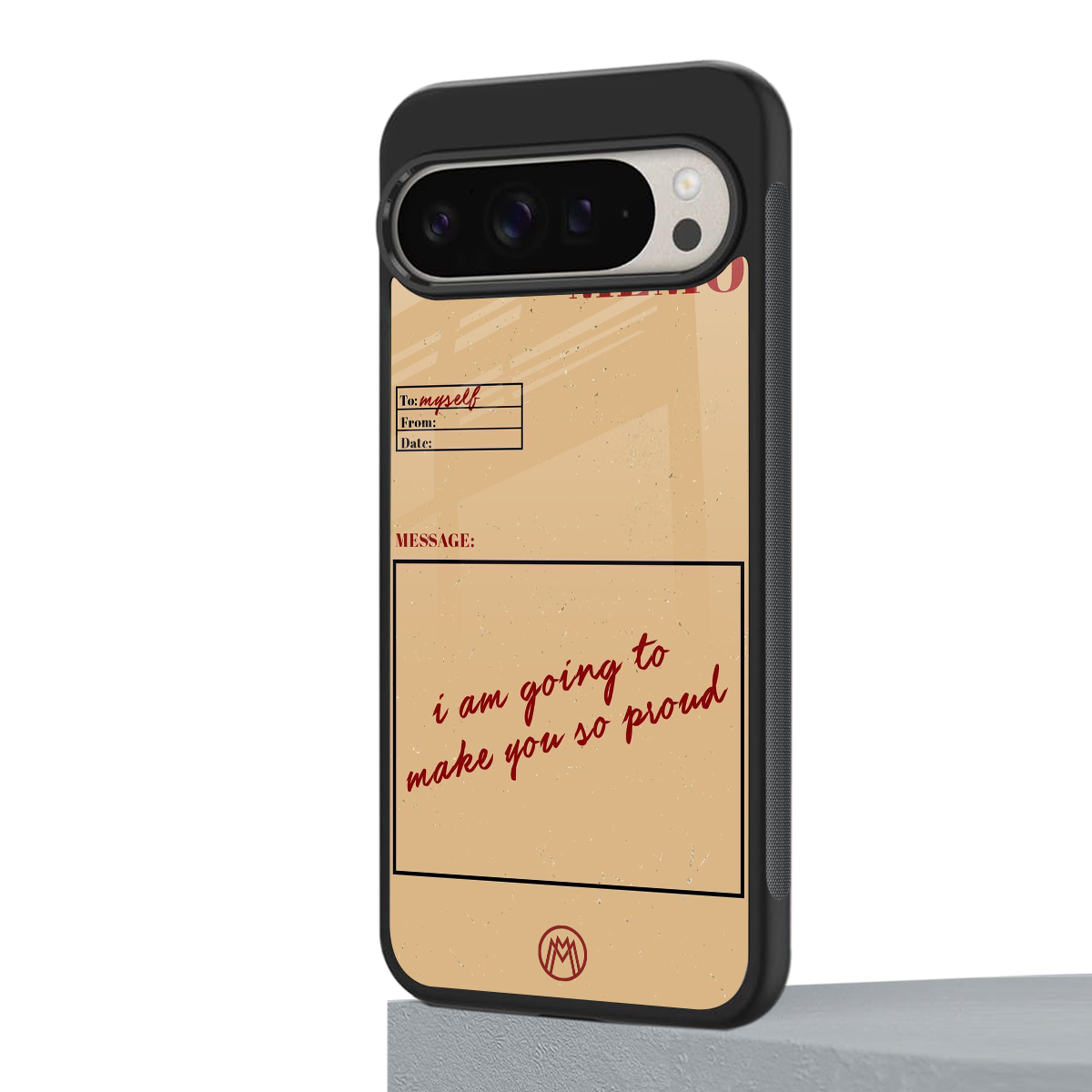 memo back phone cover | glass case for google pixel 9 pro