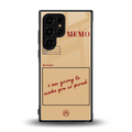 memo back phone cover | glass case for samsung galaxy s23 ultra