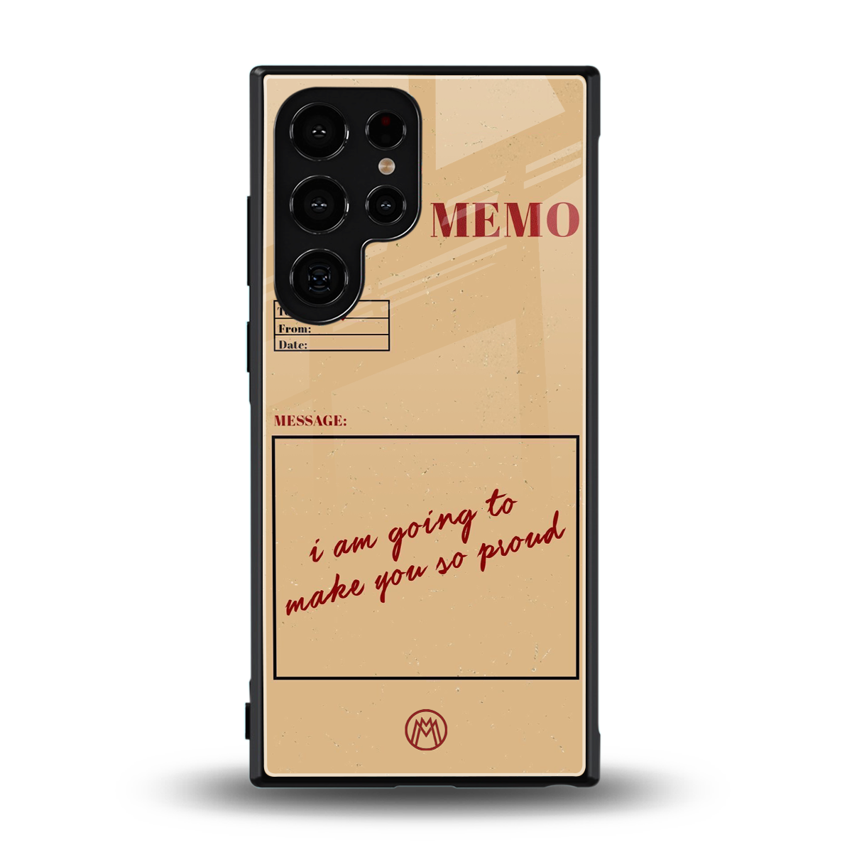 memo back phone cover | glass case for samsung galaxy s23 ultra
