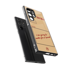 memo back phone cover | glass case for samsung galaxy s23 ultra