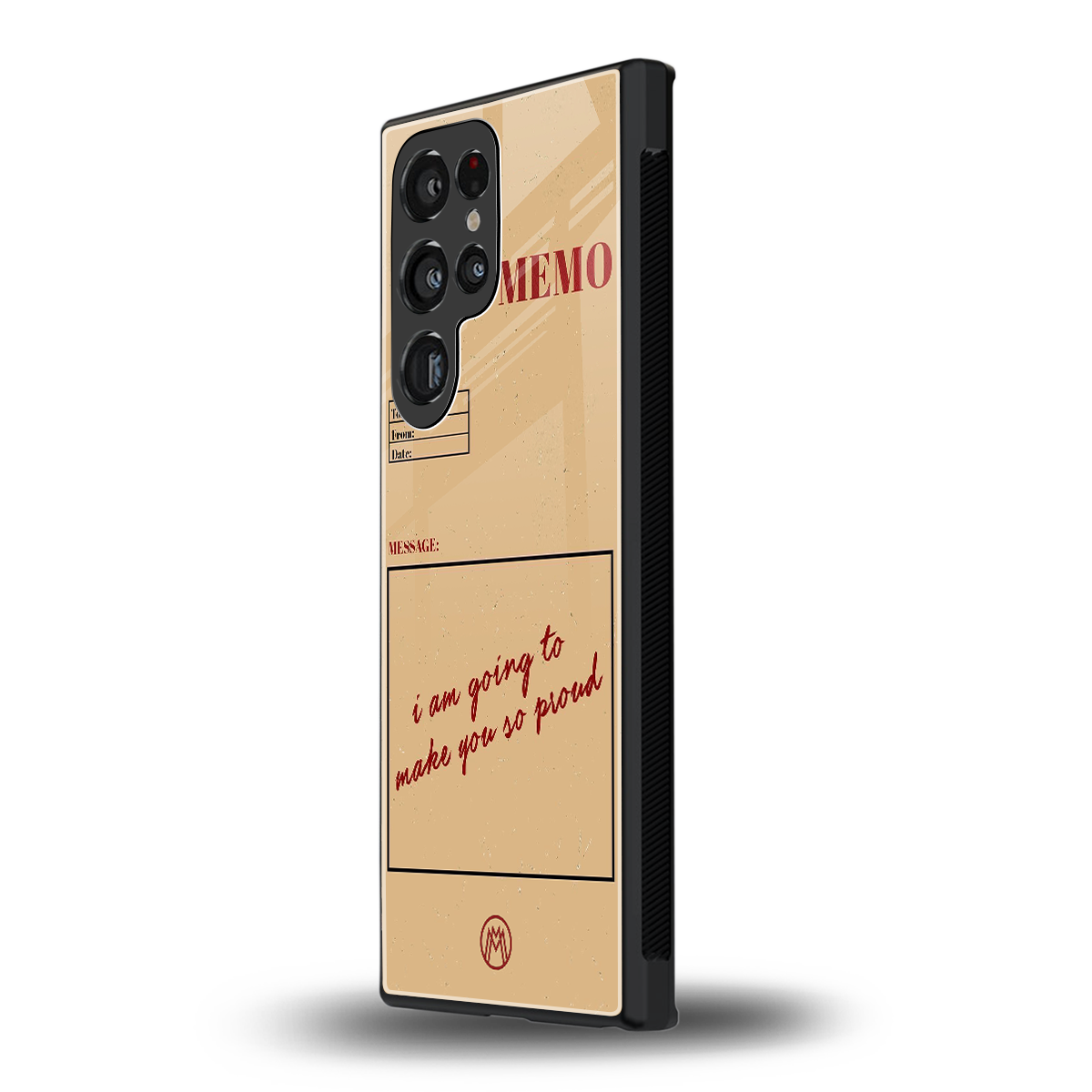 memo back phone cover | glass case for samsung galaxy s23 ultra