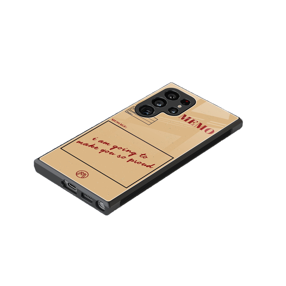 memo back phone cover | glass case for samsung galaxy s23 ultra