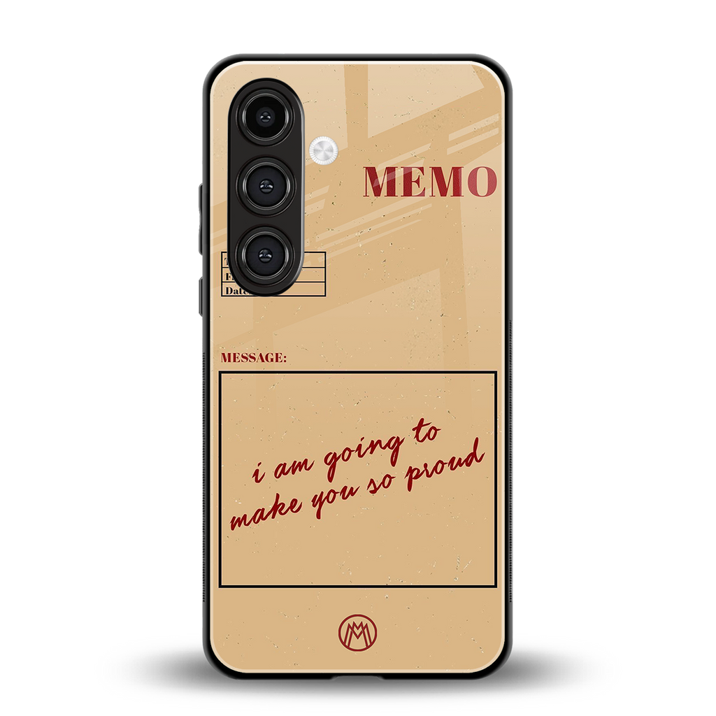 memo back phone cover | glass case for samsung galaxy s25