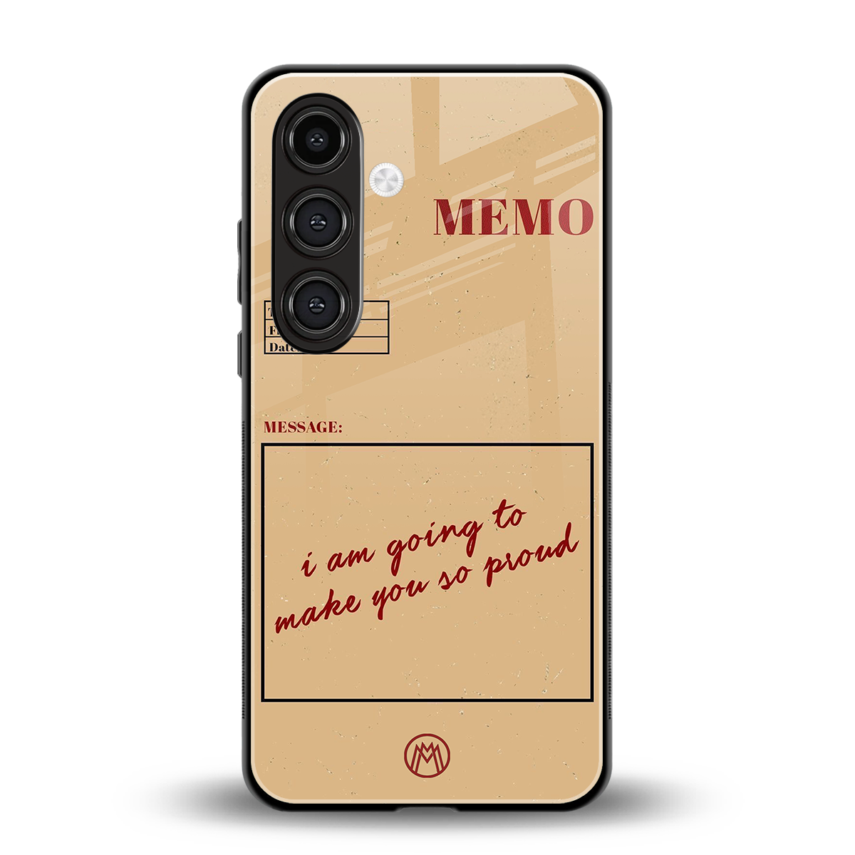 memo back phone cover | glass case for samsung galaxy s24 plus