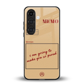 memo back phone cover | glass case for samsung galaxy s25 plus