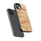 memo back phone cover | glass case for iphone 15