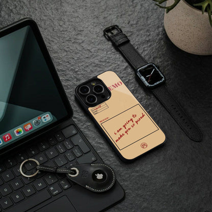 memo back phone cover | glass case for iphone 15 pro max