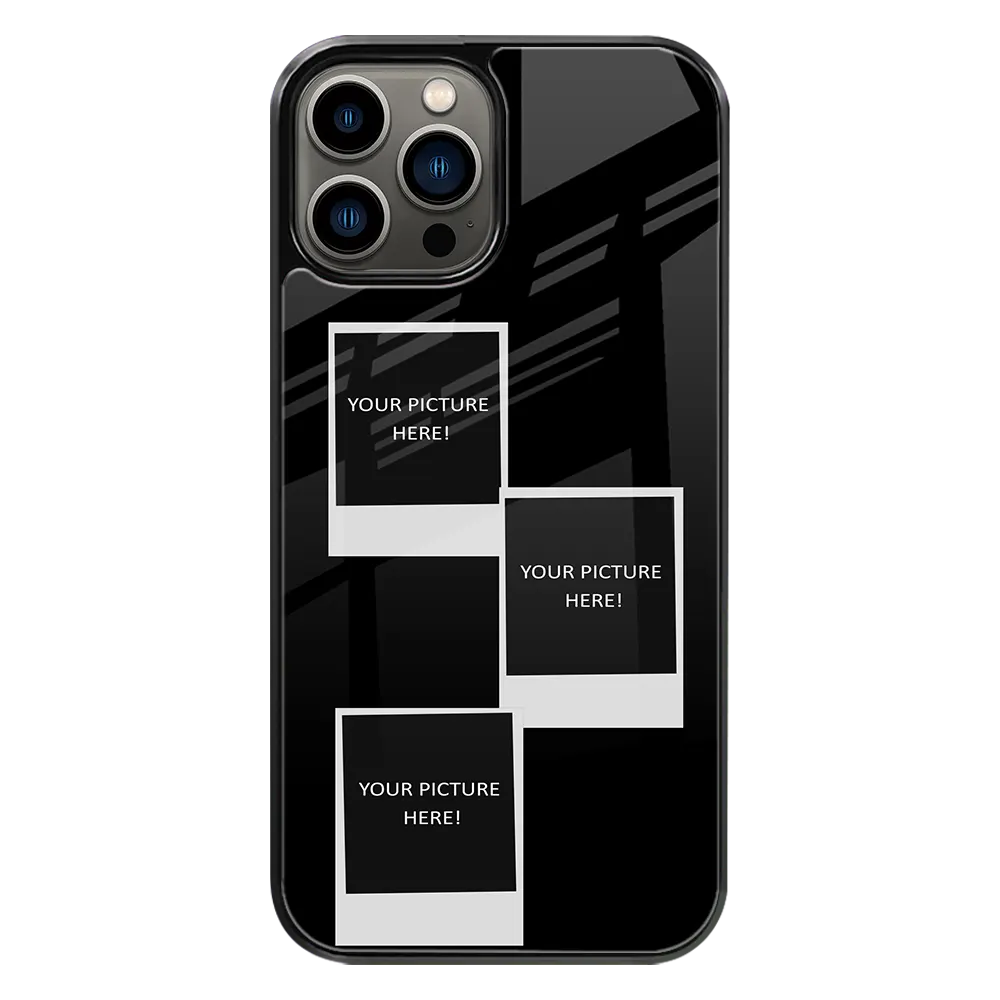 Polaroid Personalised Glass Phone Case