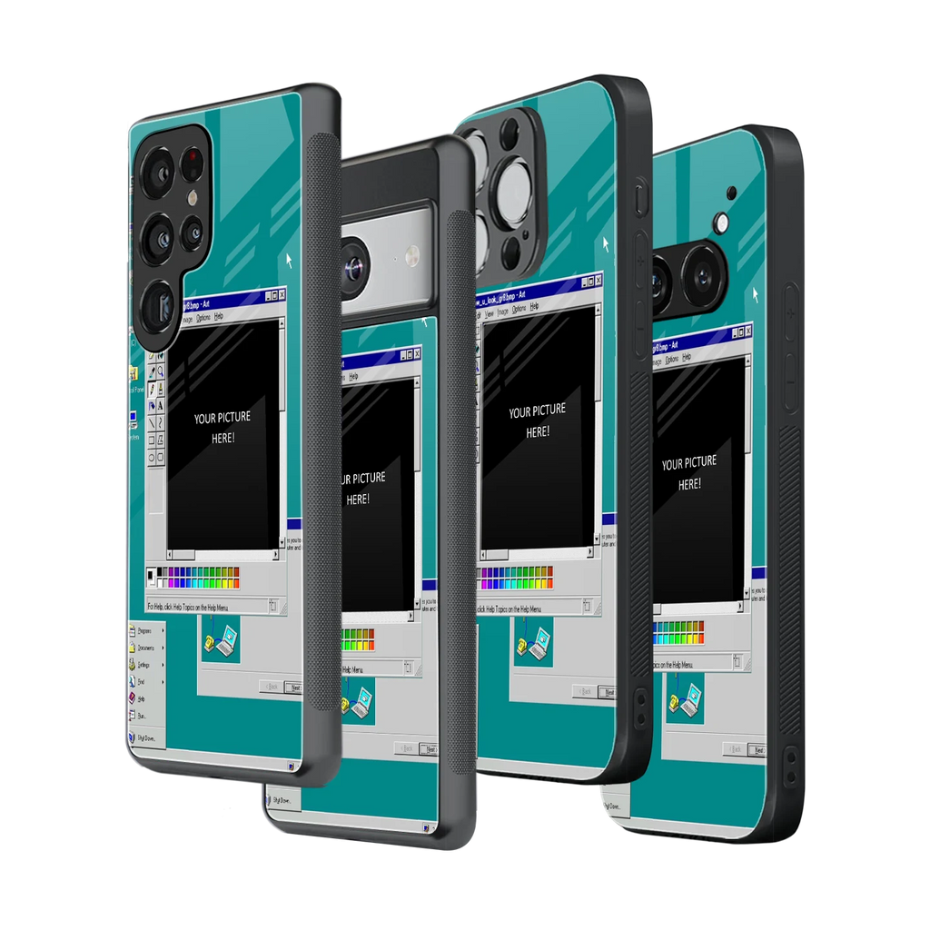 Polaroid Personalised Glass Phone Case