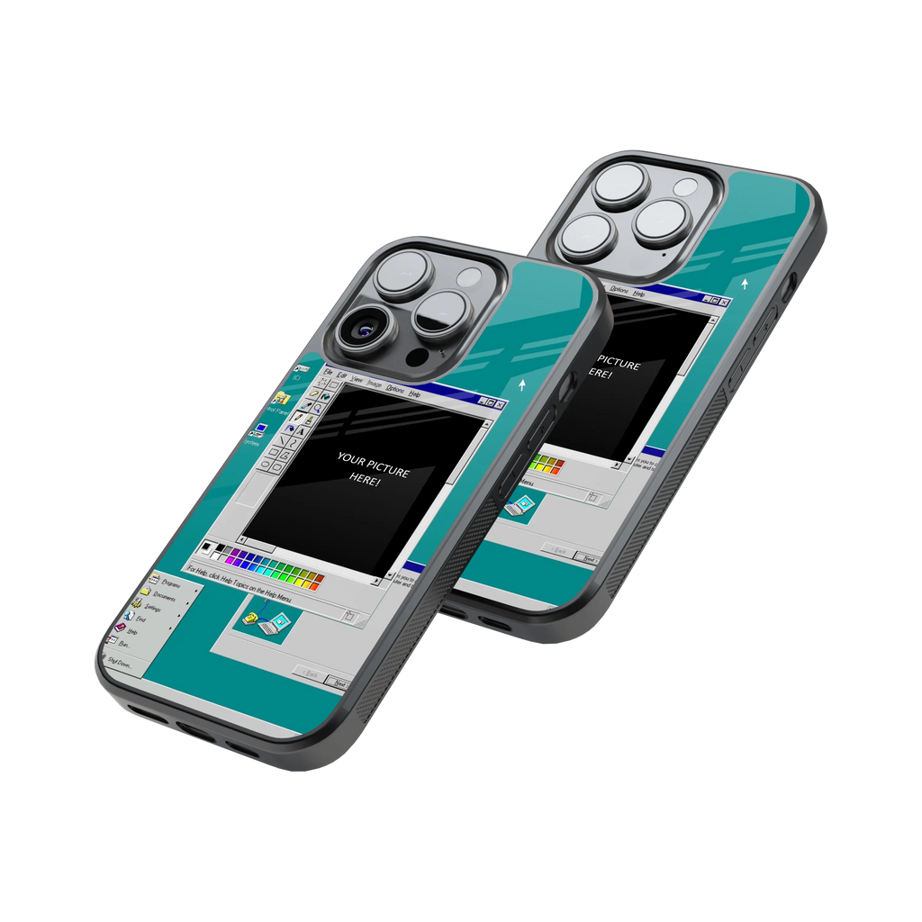 Polaroid Personalised Glass Phone Case