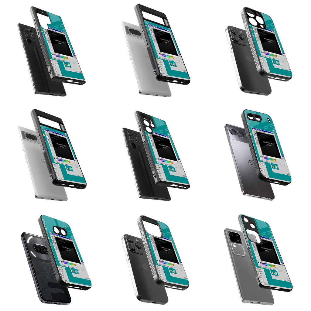 Polaroid Personalised Glass Phone Case