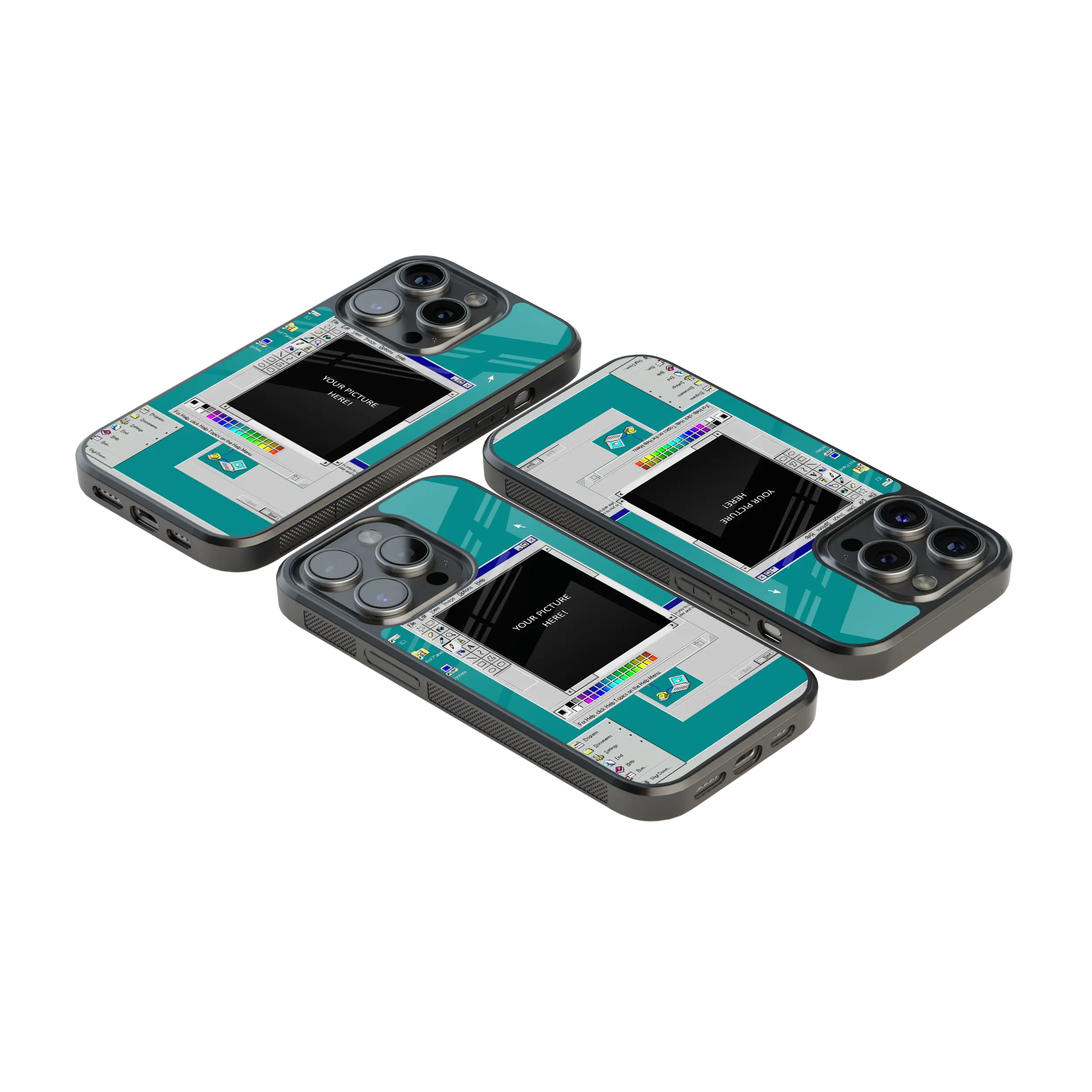 Polaroid Personalised Glass Phone Case