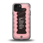 mental health first back phone cover | glass case for iphone 13 mini