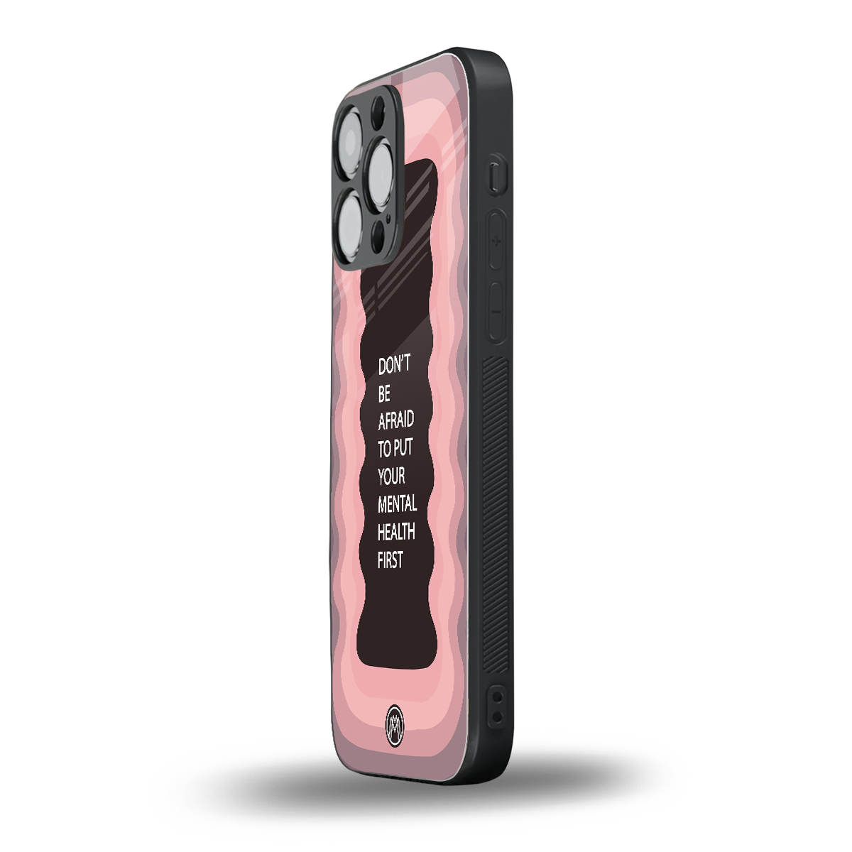mental health first back phone cover | glass case for iphone 13 pro max