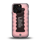 mental health first back phone cover | glass case for iphone 13 pro