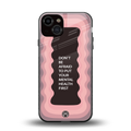 mental health first back phone cover | glass case for iphone 13