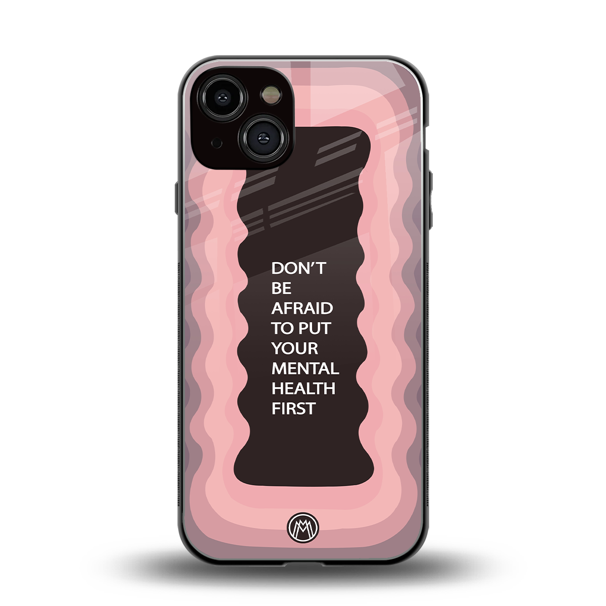 mental health first back phone cover | glass case for iphone 13
