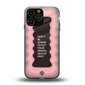 mental health first back phone cover | glass case for iphone 16 pro max